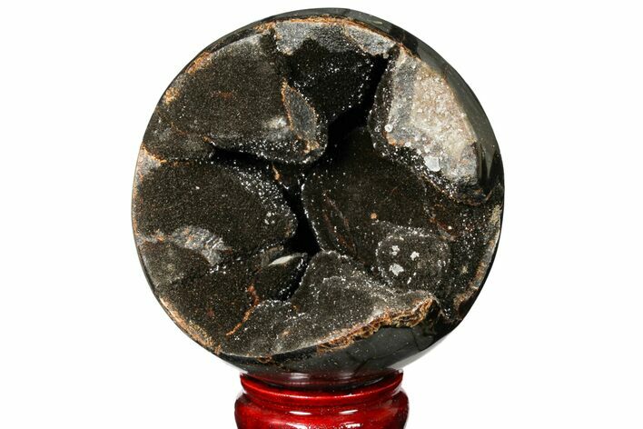 Polished Septarian Geode Sphere - Madagascar #134645